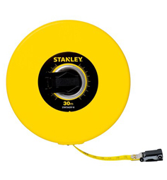 STANLEY 30m fiberglass yellow tape