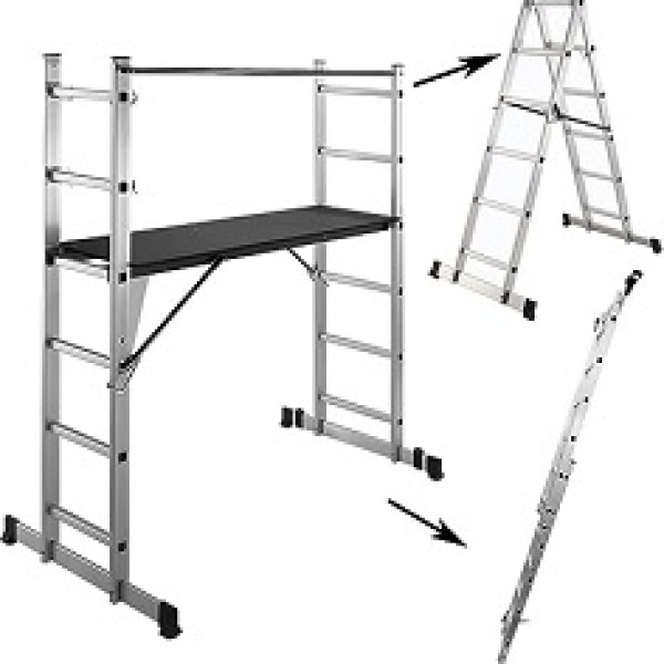 Scaffolding Platform Multi-Purpose Aluminium Folding Step Ladder